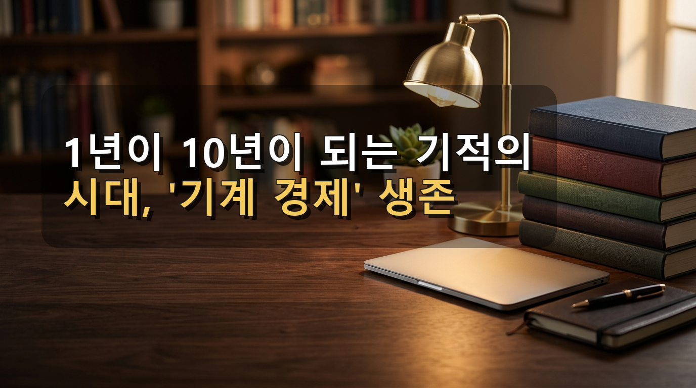 1년이 10년이 되는 기적의 시대, '기계 경제' 생존 가이드와 100배 성장법